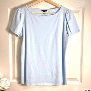 💥NWT Ann Taylor short sleeve sky blue Tee top
